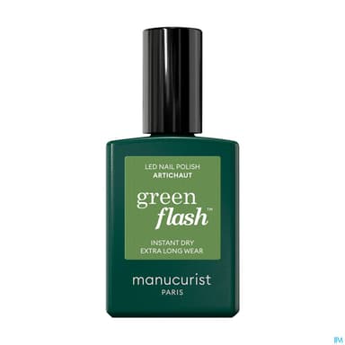 Manucurist Green Flash Vernis A Ongles Artichaut 15ml