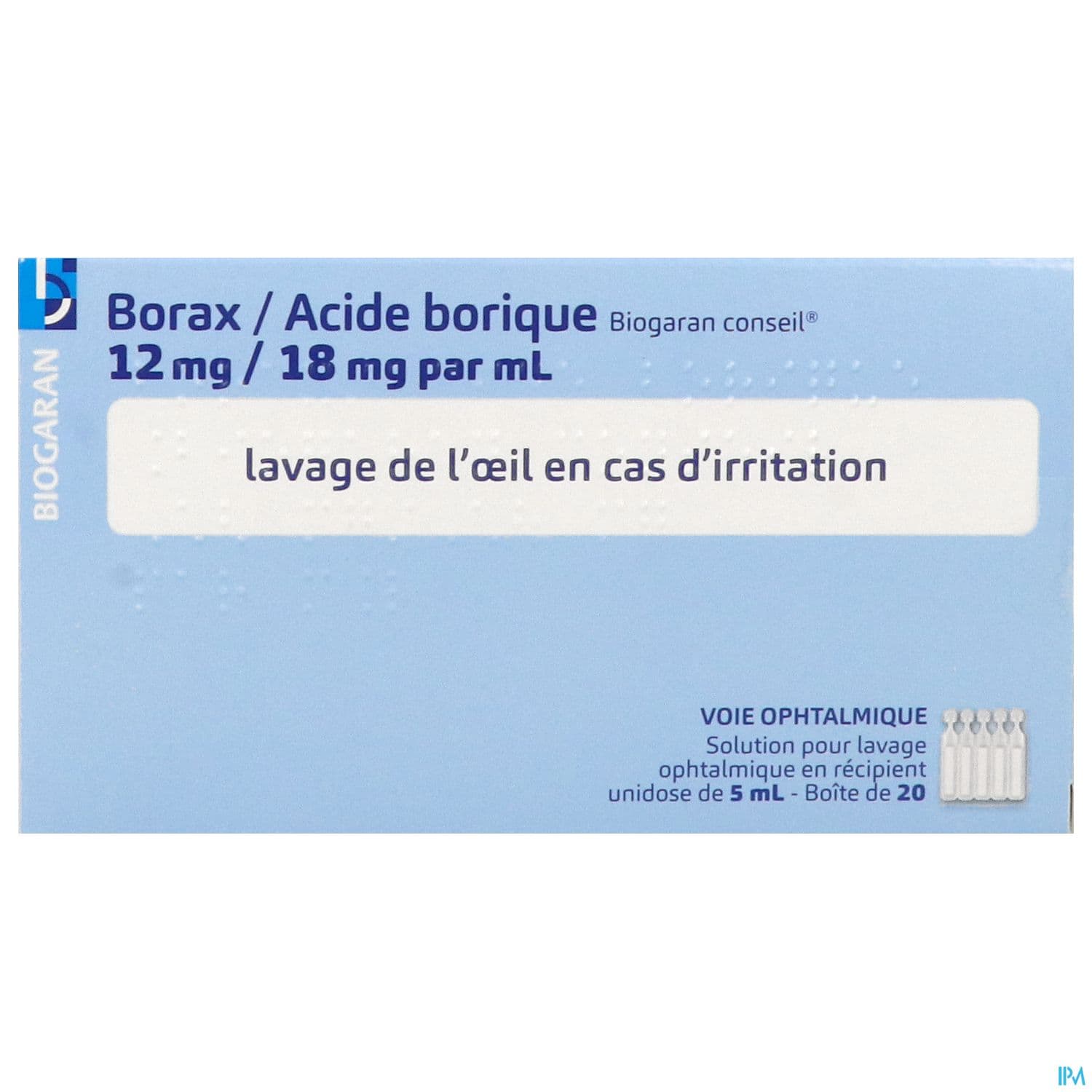 BORAX/AC.BORIQUE BGR CONS OPH5ML20