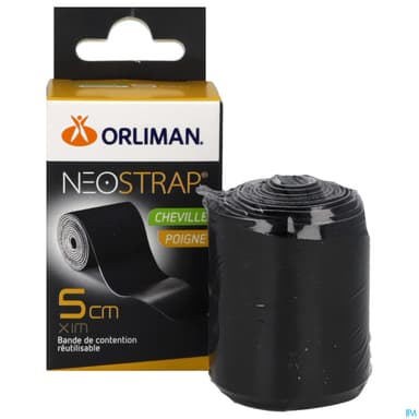 BDE CONT NEOSTRAP NOIR 5CMX1M