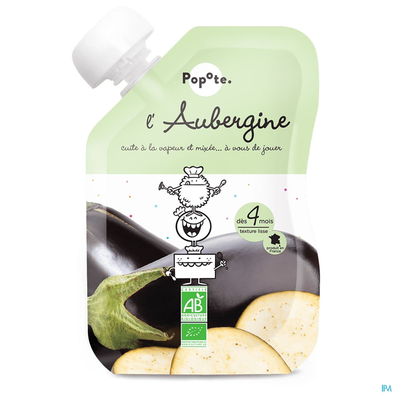 Popote Gourde Aubergine Bio 120g
