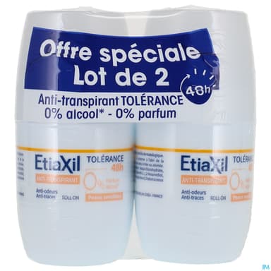 ETIAXIL DEO TOLERANCE 48H ROL50ML2