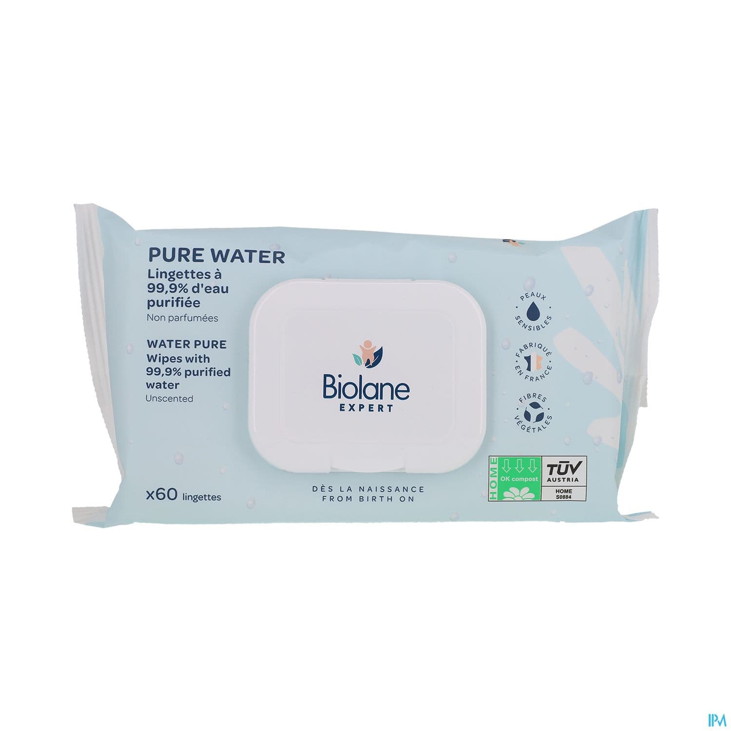 Biolane Expert Lingette Pure Water 60