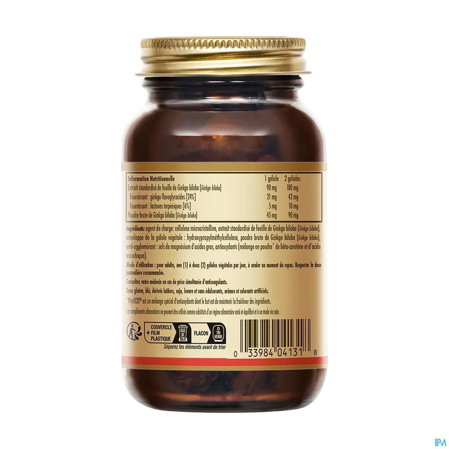 Solgar Sfp Ginkgo Biloba Gelule Vegetale 60
