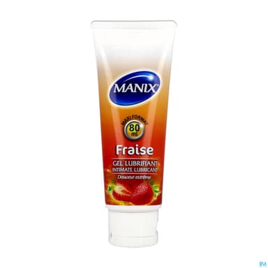 Manix Gel Lubrifiant Fraise 80ml