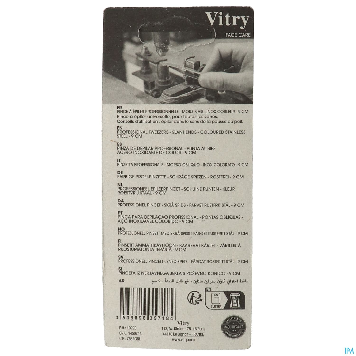 PINC/EPIL VITRY PRO MOR BIAIS COUL