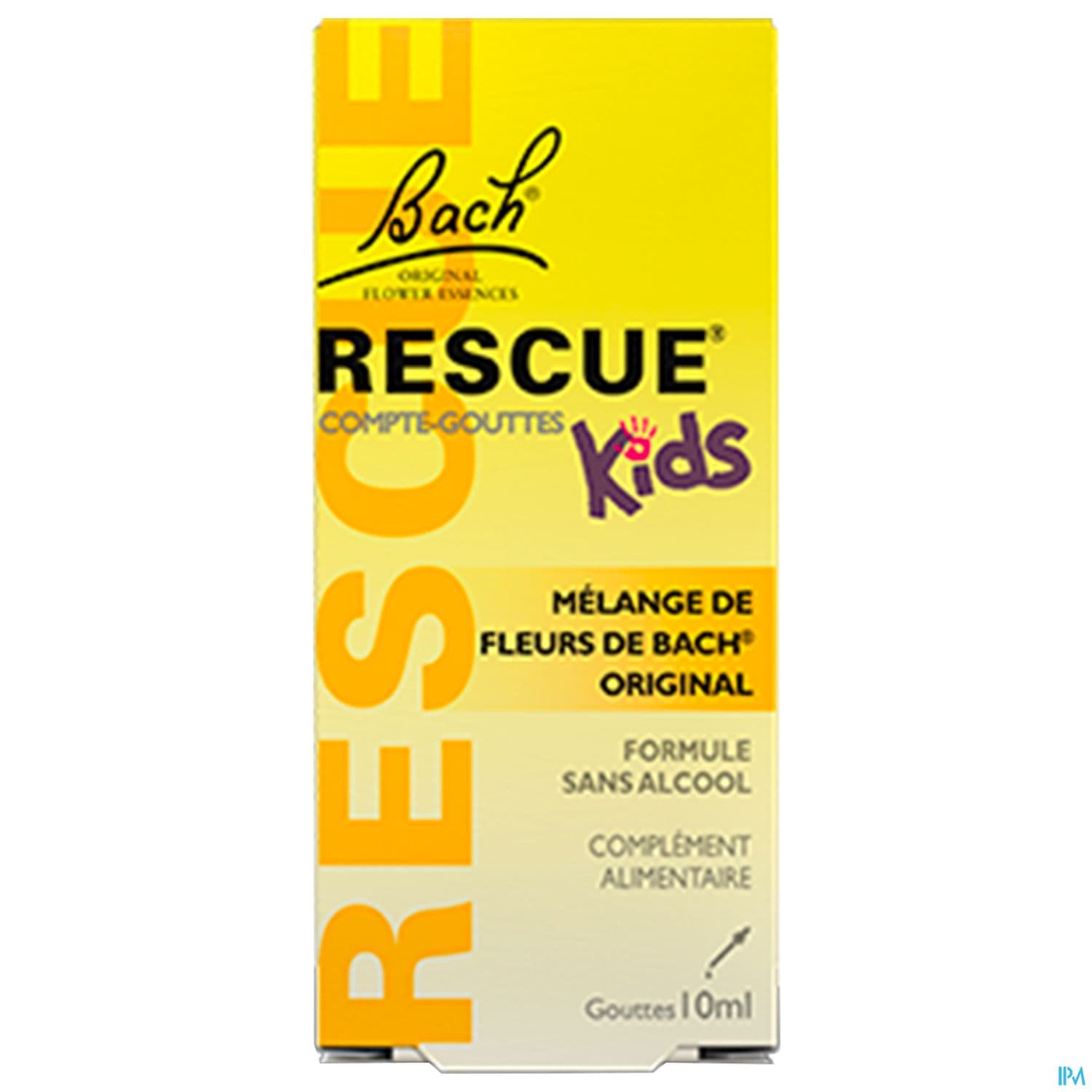 Rescue Bach Kids Compte Gouttes Gout Fraise 10ml