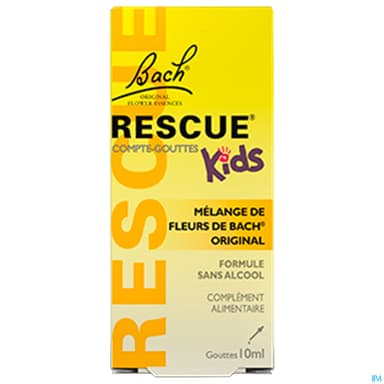 Rescue Bach Kids Compte Gouttes Gout Fraise 10ml