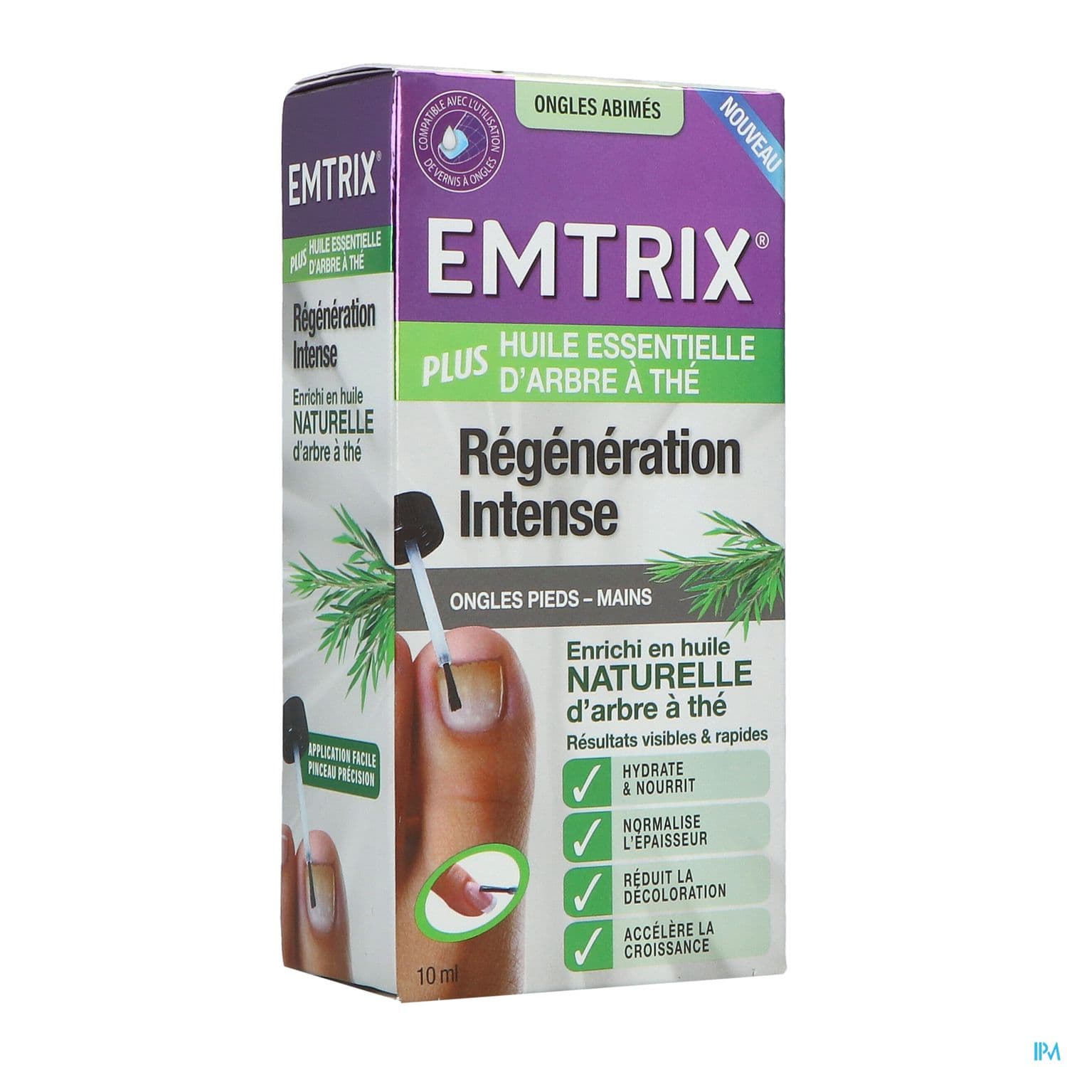 Emtrix Plus Regeneration Intense Vernis Ongles Abimes Huile Essentielle Arbre A The 10ml