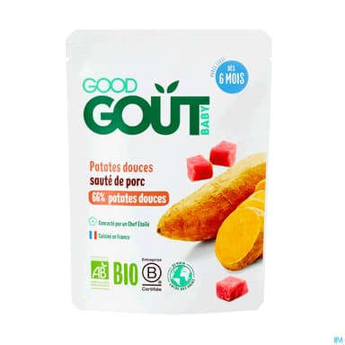 GOODGOUT PATAT DOUC/SAUTE PORC190G
