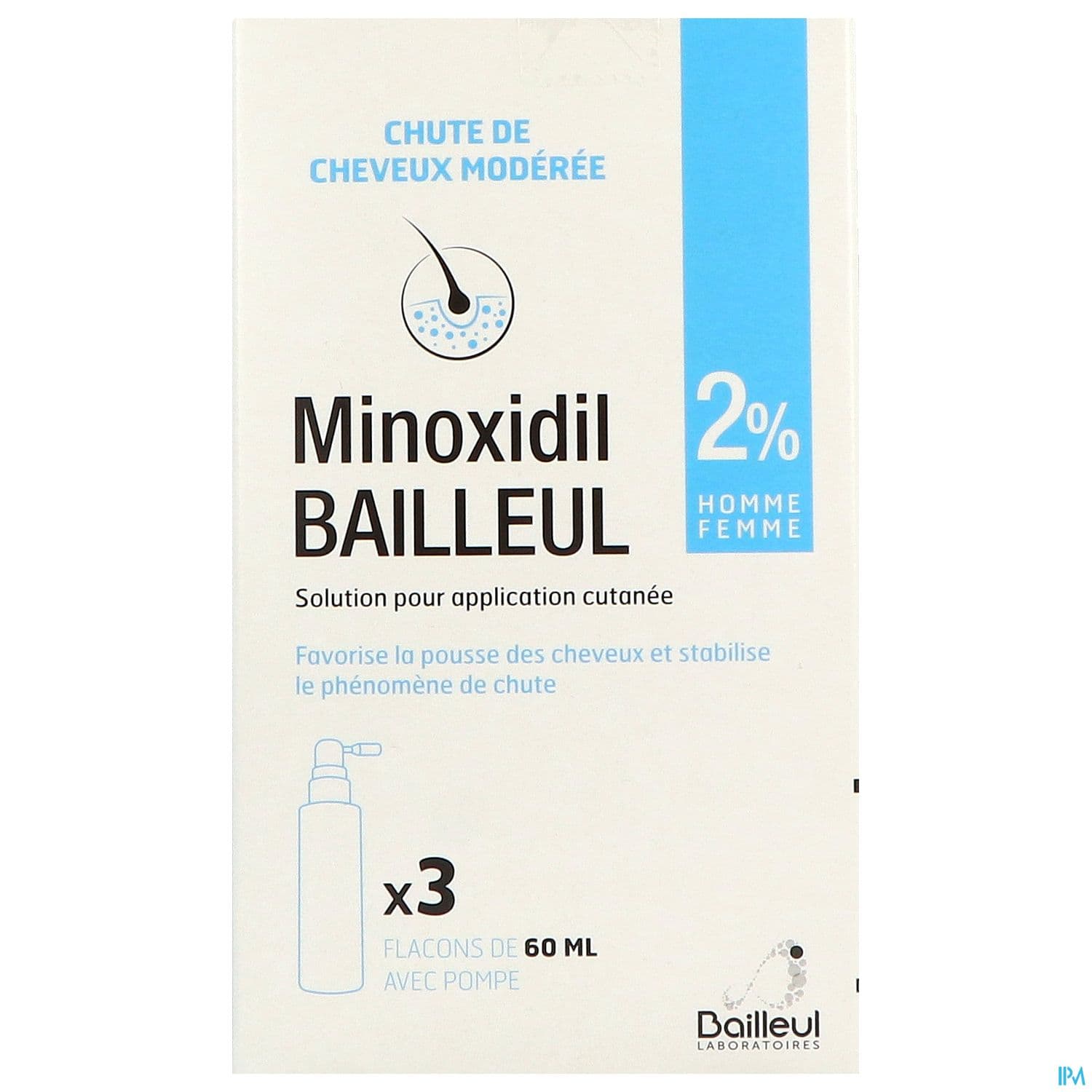 MINOXIDIL 2% BAILLEUL SOL EXT60ML3