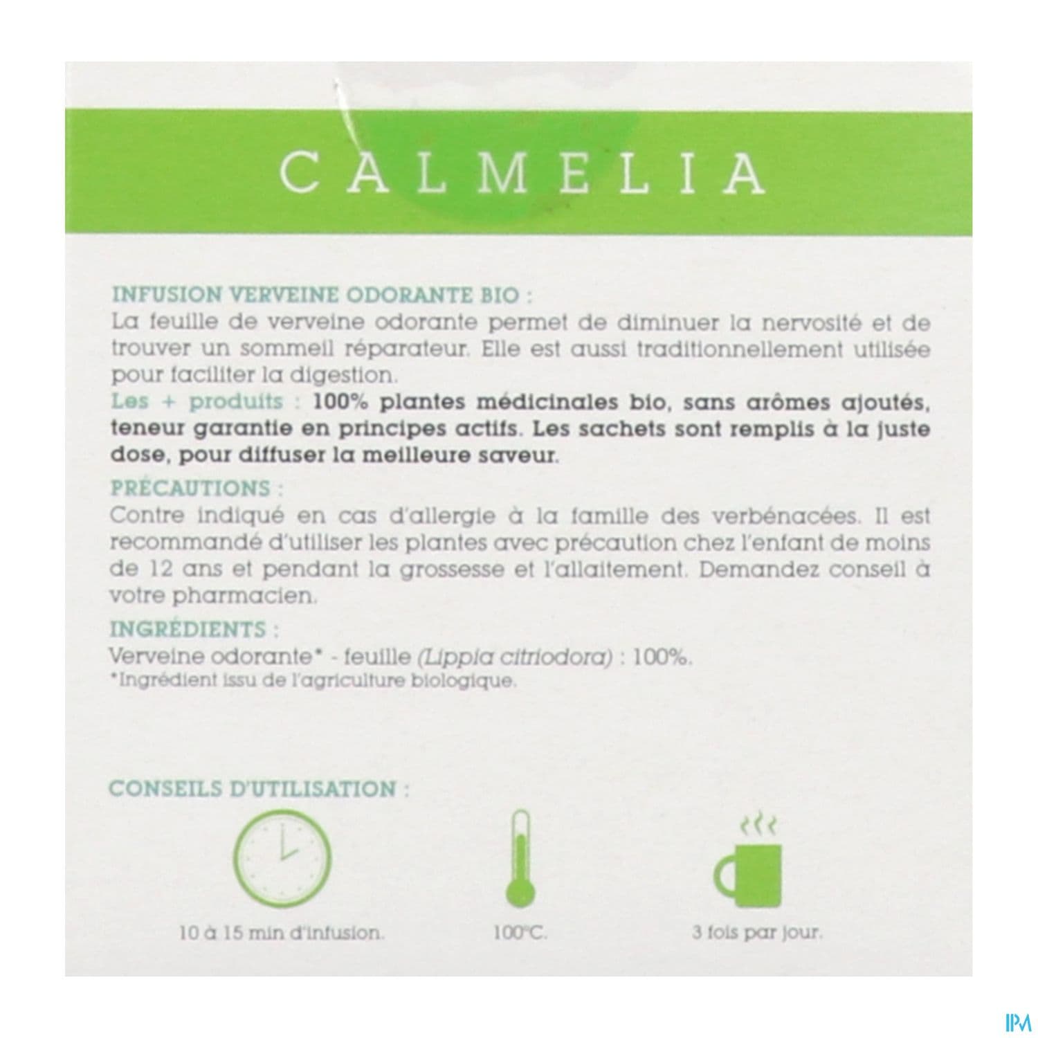CALMELIA BIO INFUS VERVEINE SACH15