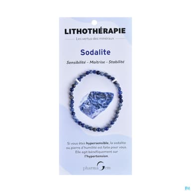 Pharmagem Bracelet Lithotherapie Sodalite 4mm