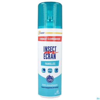 Cooper Insect Ecran Repulsif Peau Famille Spray 200ml
