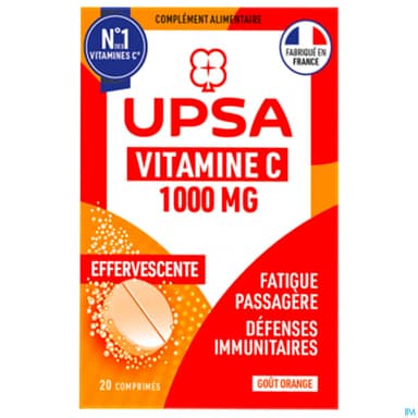 VIT C 1000MG UPSA CPR EFFERV 10 X2