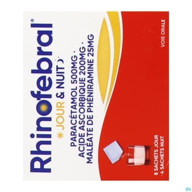 RHINOFEBRAL JOUR ET NUIT SACHET 12