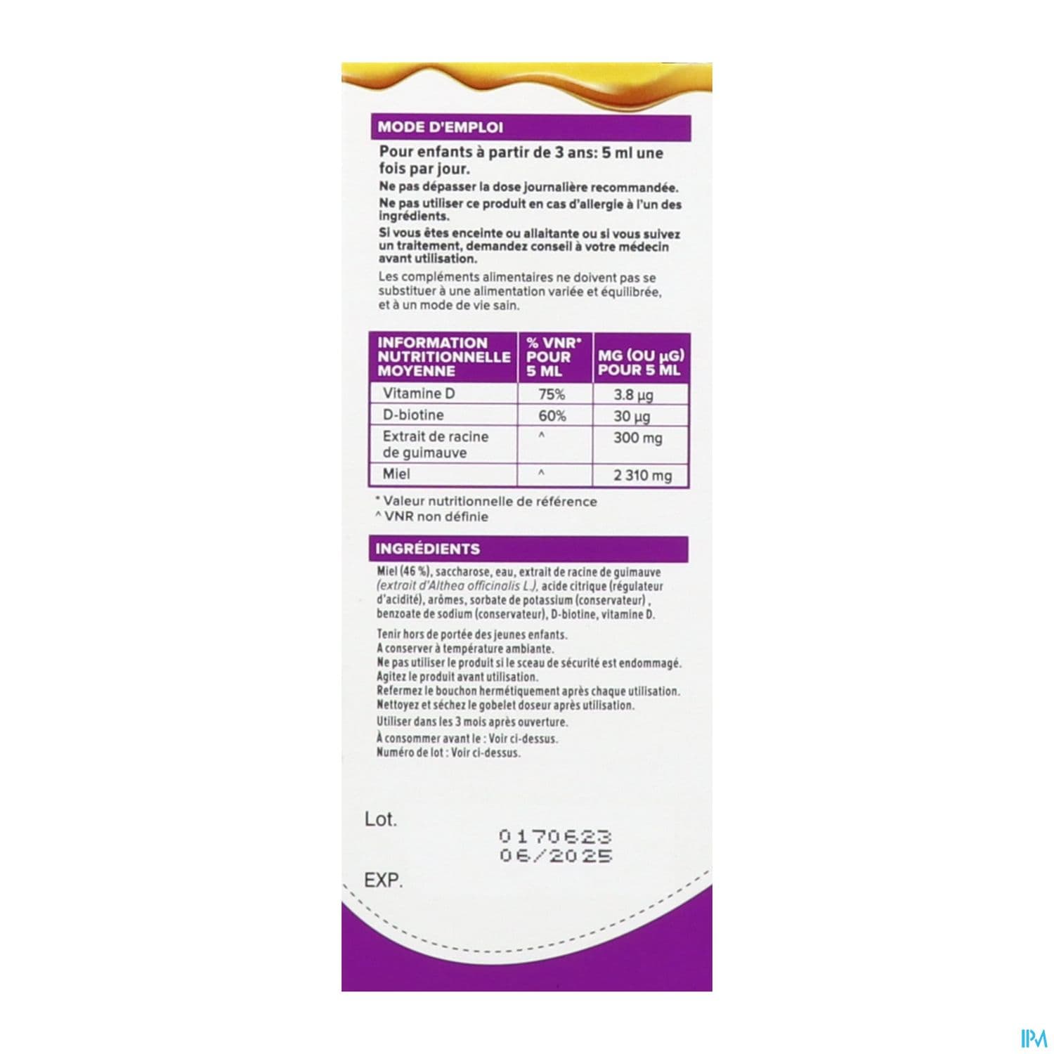 Zarbeil Sirop Enfant Immunite Gout Fruits Rouges 120ml