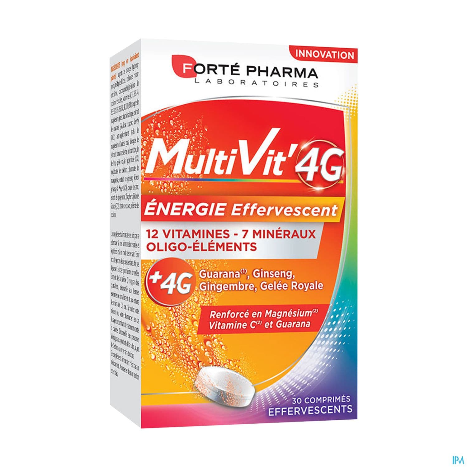 Forte Pharma Multivit' 4g Energie Comprime Effervescent 30