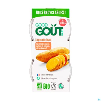 Good Gout Baby Bols Patate Douce 120g X2