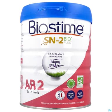Biostime Antiregurgitation 6/12mois Bio Poudre 800g