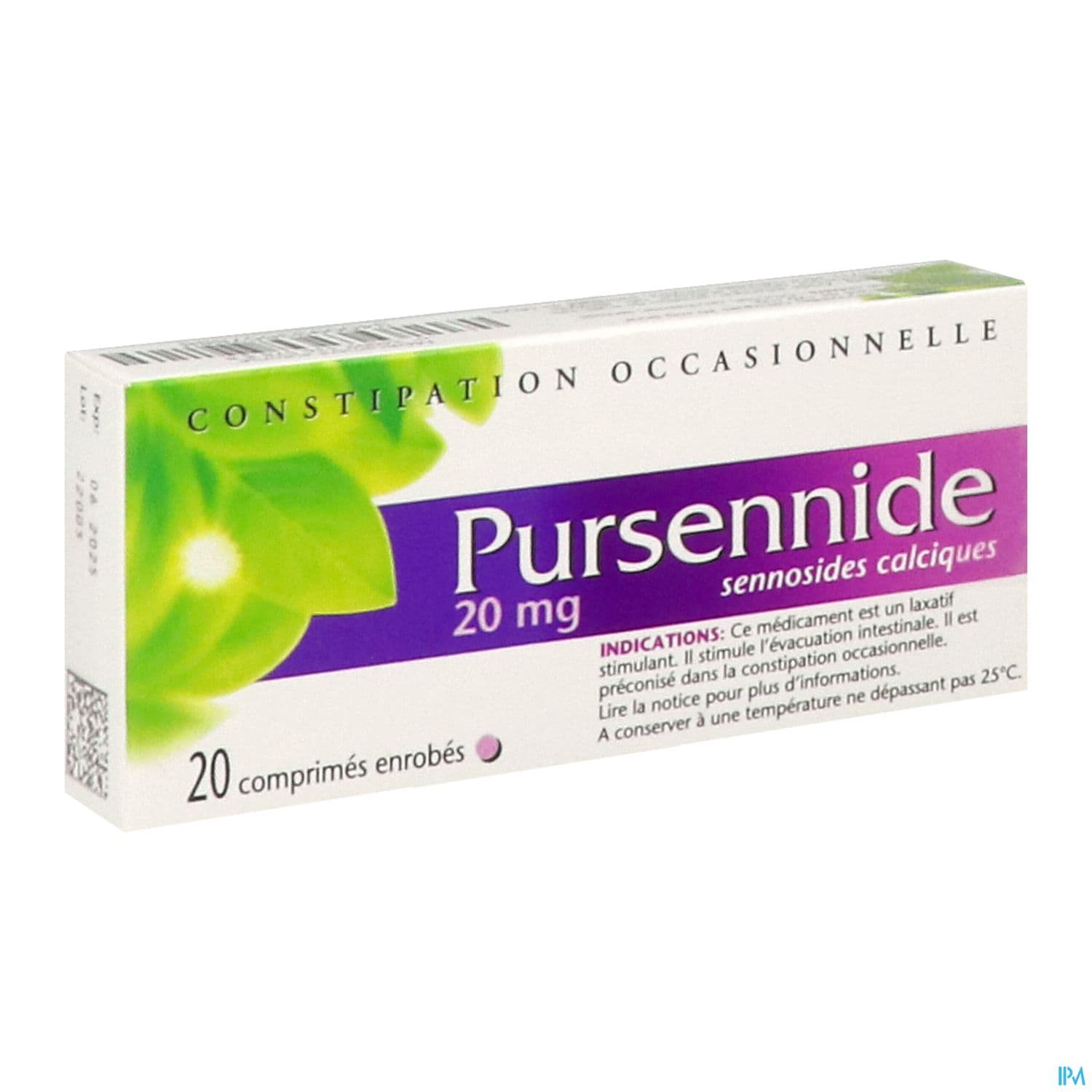 PURSENNIDE 20MG CPR ENR 1PLQ/20