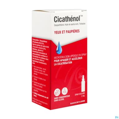 CICATHENOL YEUX PAUPIERE SPR 17ML