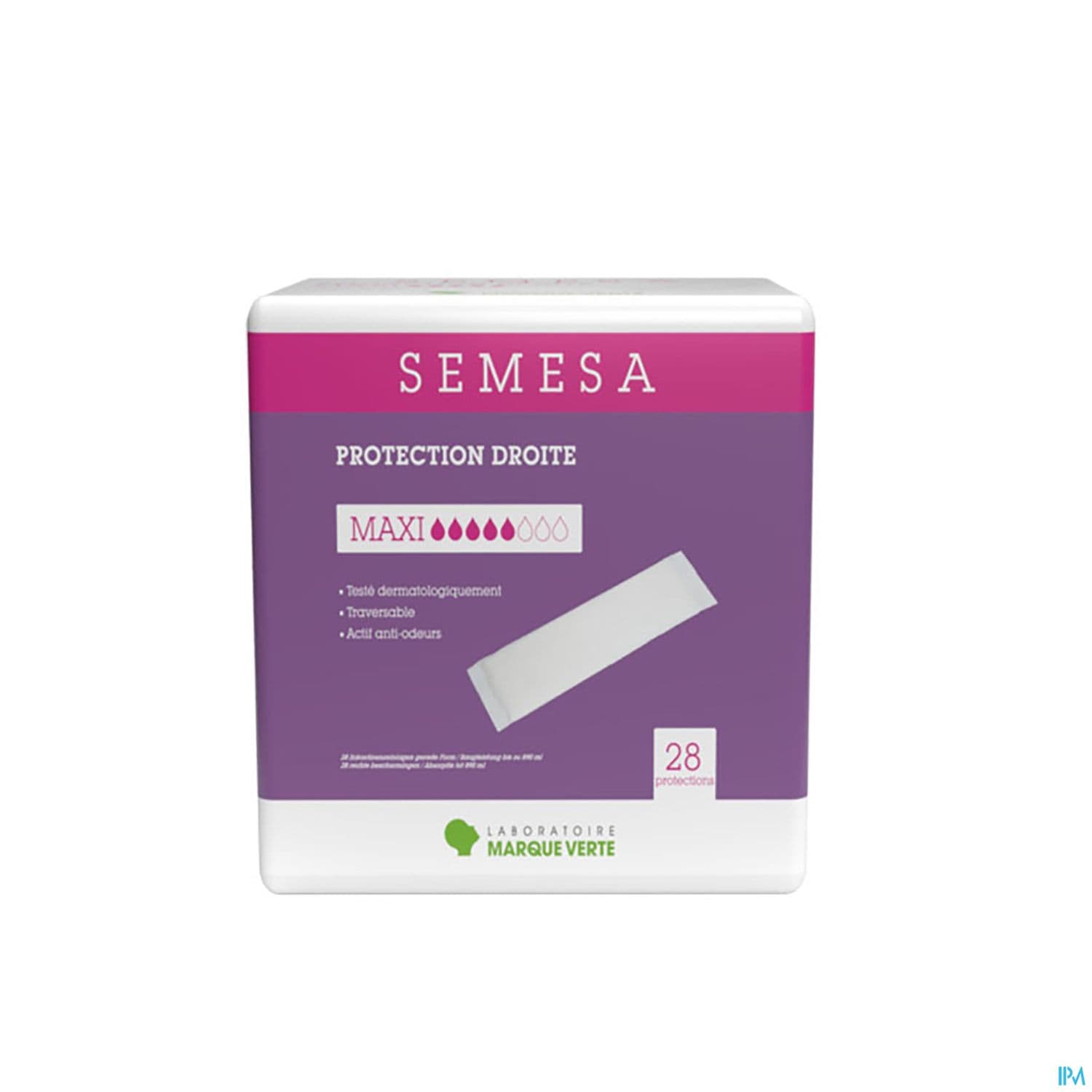 Marque Verte Semesa Protections Droites Traversables Maxi Sachet De 28