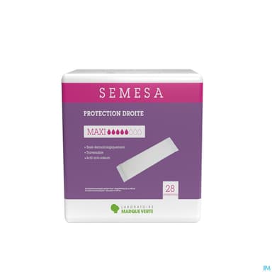 Marque Verte Semesa Protections Droites Traversables Maxi Sachet De 28