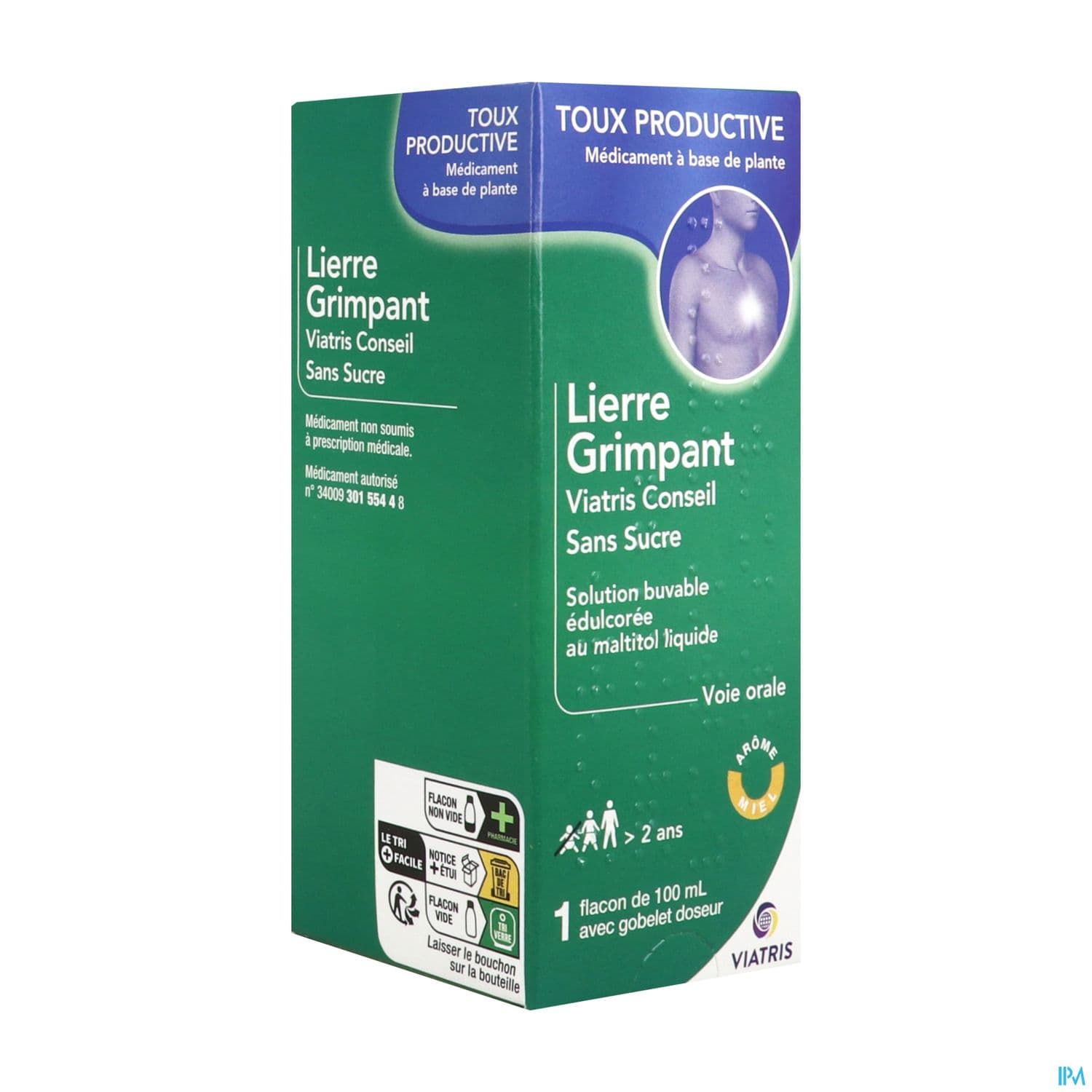 Lierre Grimpant Viatris Conseil Sans Sucre Solution Buvable 100ml