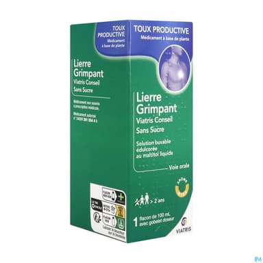 Lierre Grimpant Viatris Conseil Sans Sucre Solution Buvable 100ml