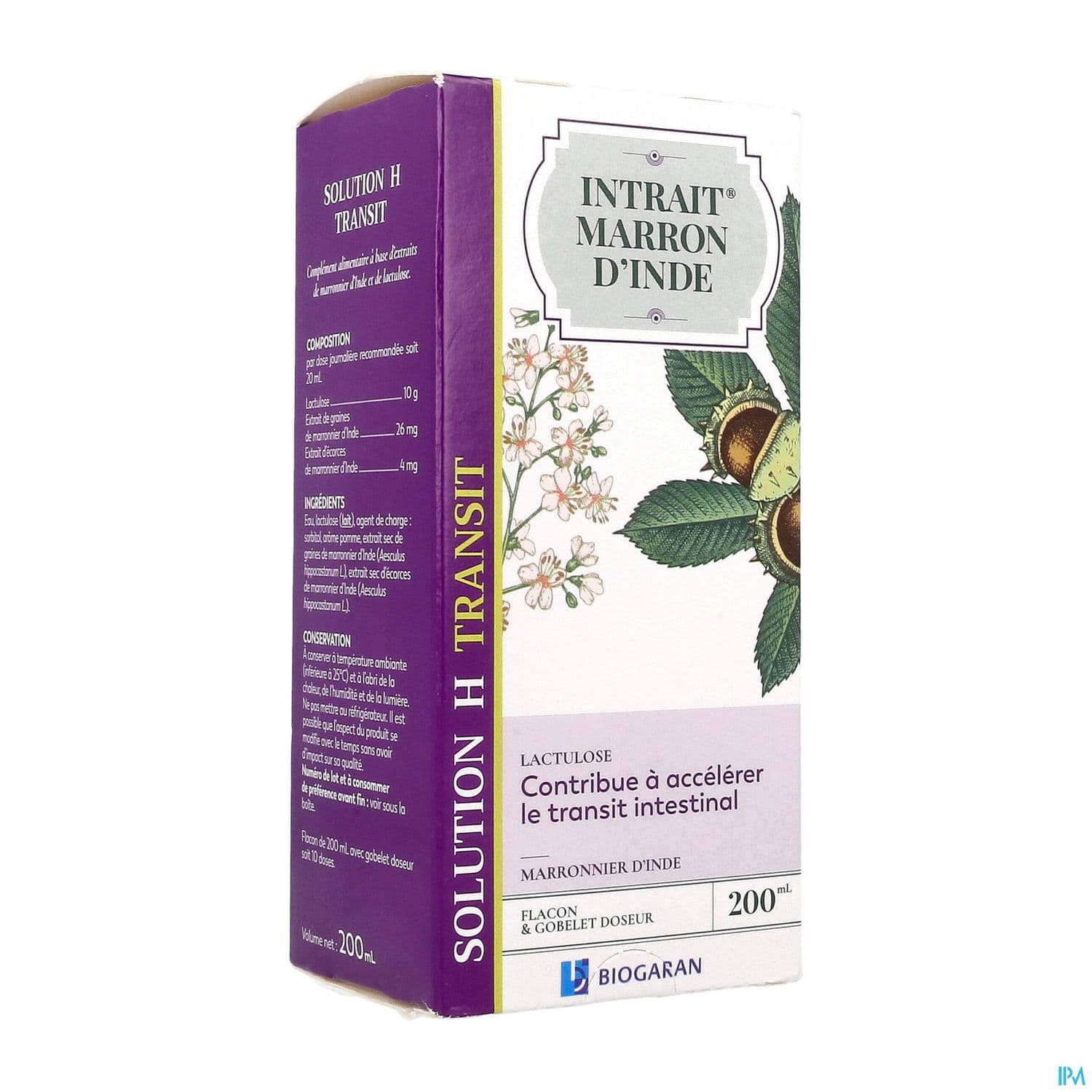 Biogaran Intrait Marron Inde Solution H Transit 200ml