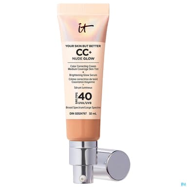 It Cosmetics Cc+ Cream Nude Glow Illuminatrice Spf40 Medium Tan 32ml