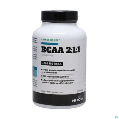 Nhco Bcaa 211 Acides Amines Branches Comprime 90
