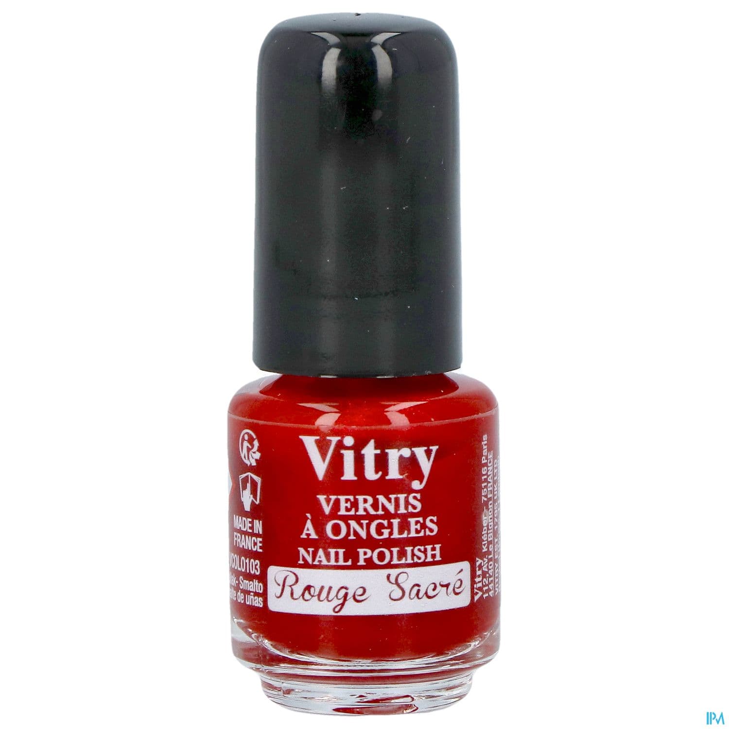 Vitry Vernis Ongles Rouge Sacre Mini 4ml