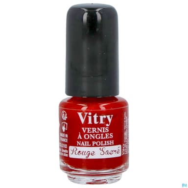 Vitry Vernis Ongles Rouge Sacre Mini 4ml