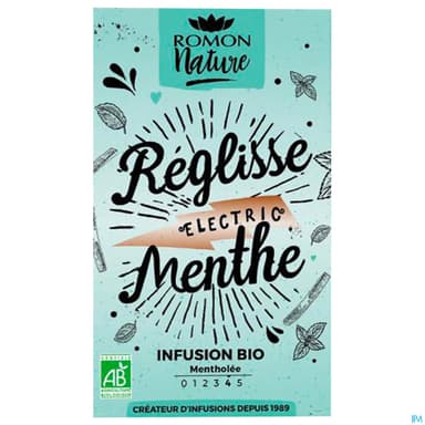 Romon Nature Tisane Plaisir Reglisse Menthe Bio Infusette 1g8 16