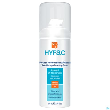 Hyfac Mousse Nettoyante Exfoliante 150ml