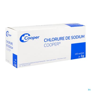 SODIUM CHL COOPER PUR SACH 1G 100
