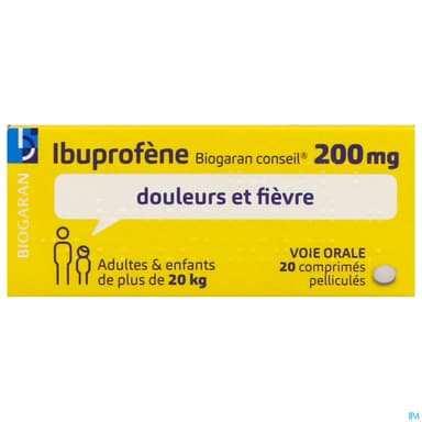 IBUPROFENE 200MG BIOG CONS CPR 20