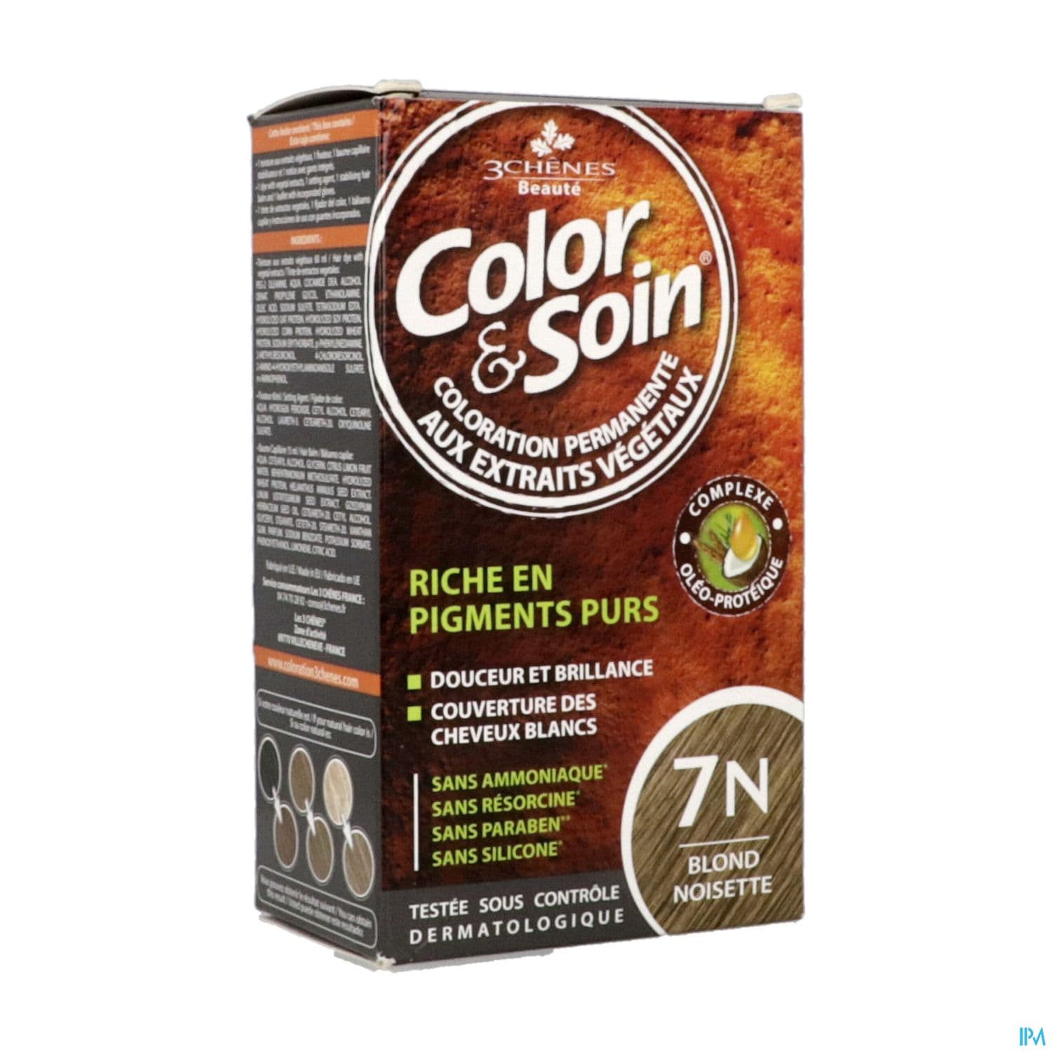 3 CHENES COLOR/SOIN BL NOISETTE 7N