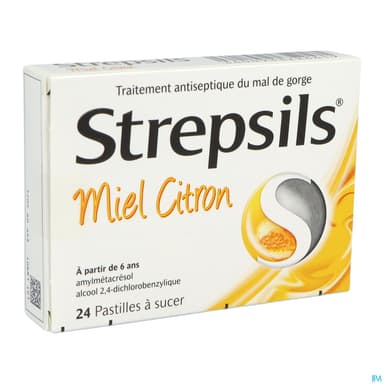 STREPSILS MIEL CITRON PAST 24