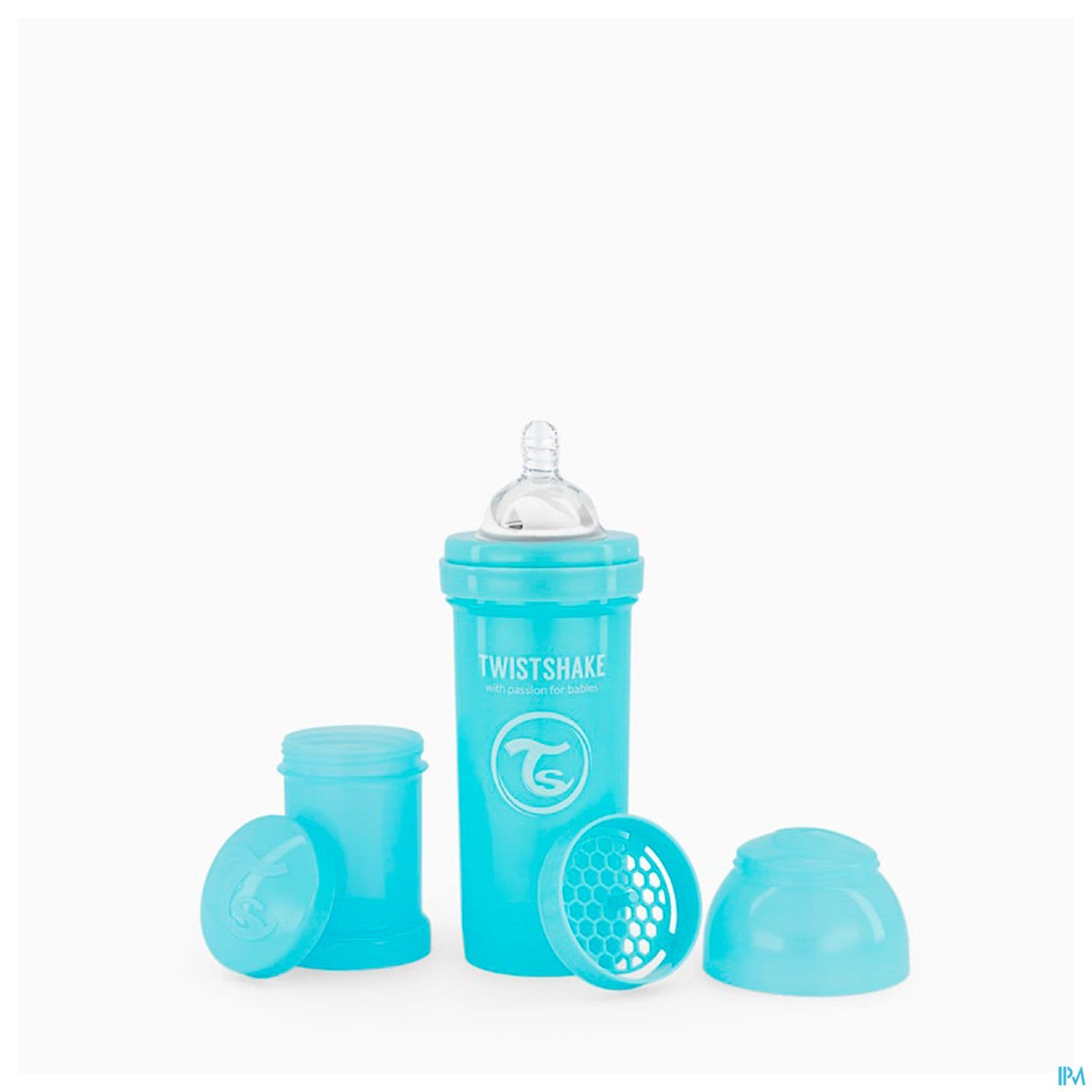 TWISTSHAKE BIB 260ML BLEU PAST 2M+