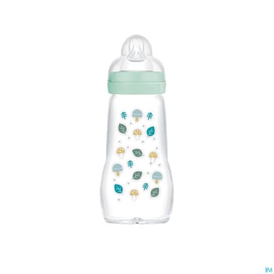 BIB MAM VER 1AGE DEB/2 BLEU 260ML
