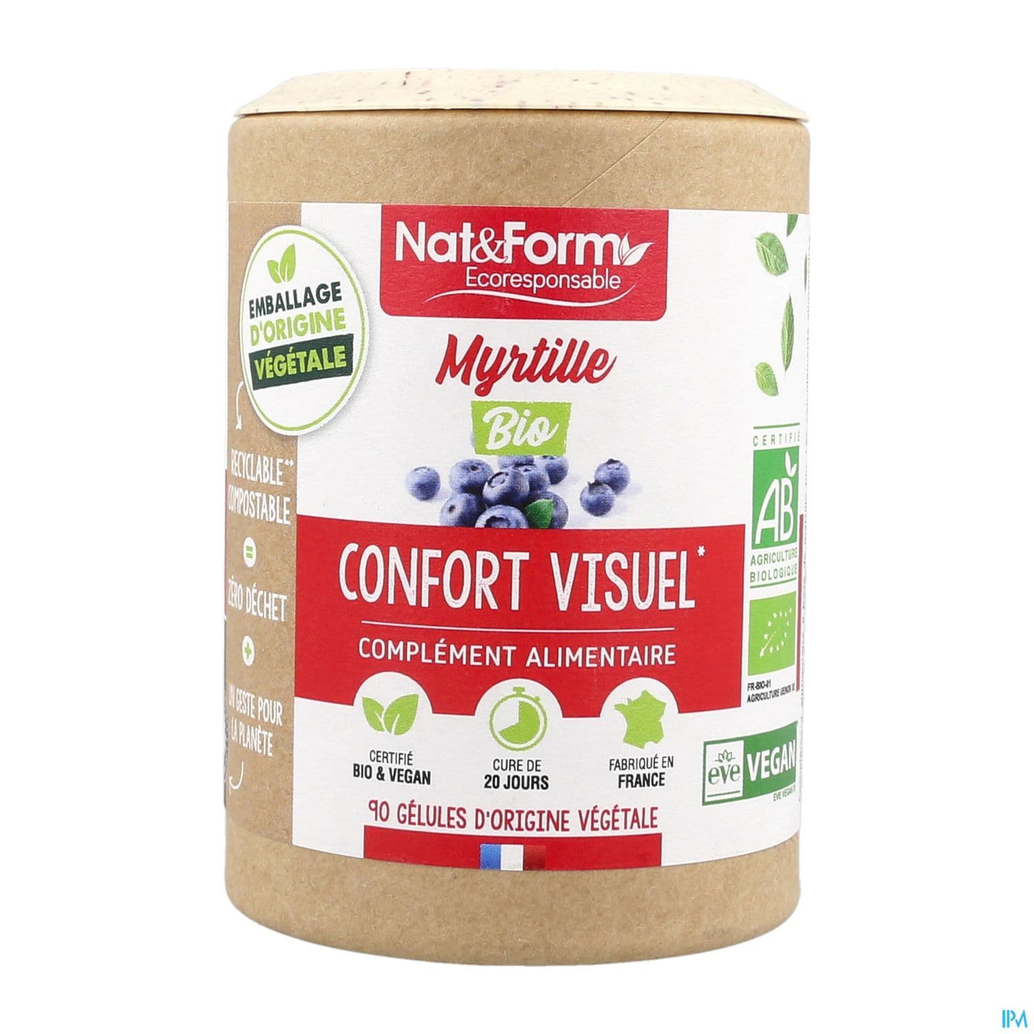 NAT&FORM ECO MYRTILLE BIO GELVEG90
