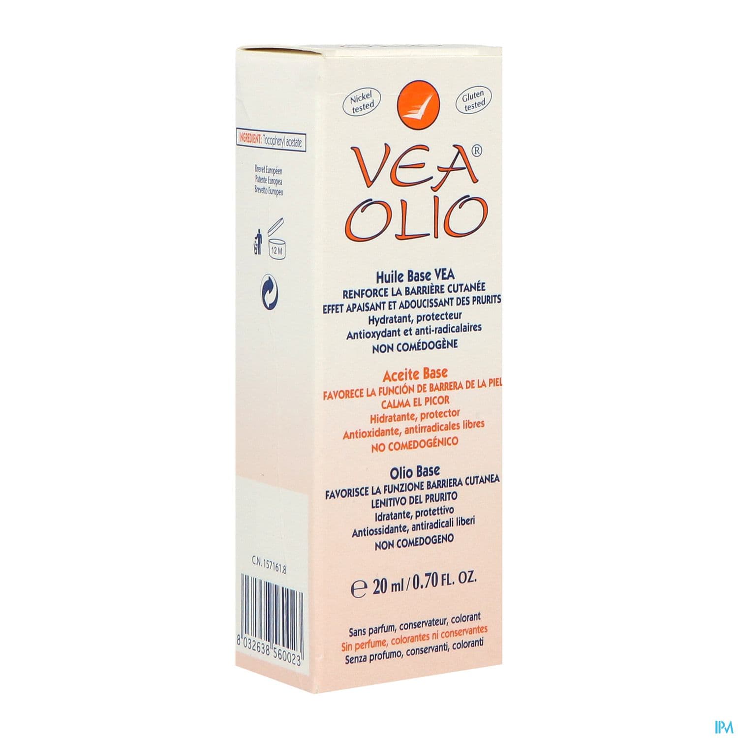 VEA OLIO HLE BASE TUB 20ML — Pharmacie Anthéa - Totum Antibes