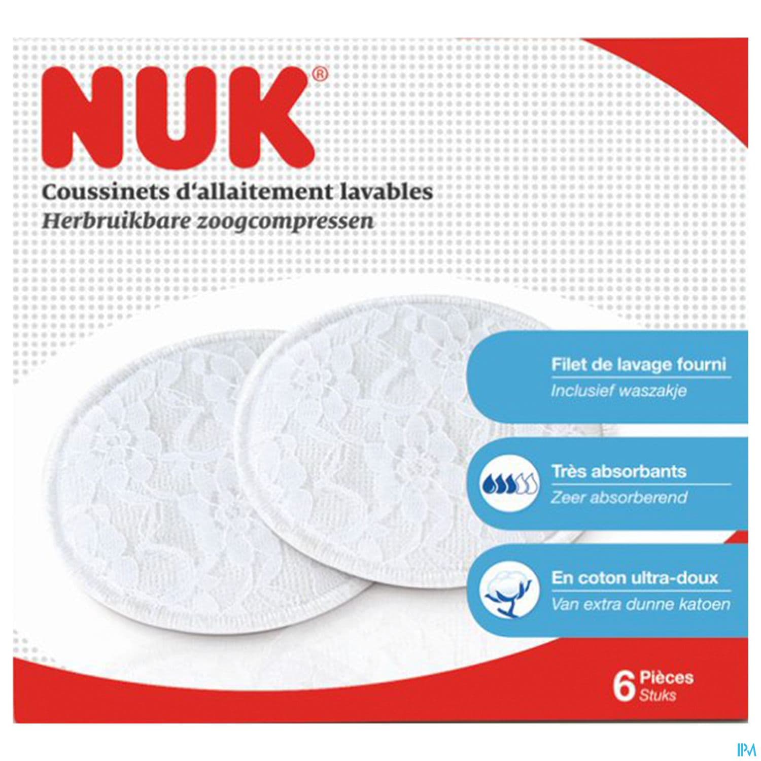 Nuk Coussinets Lavable X6
