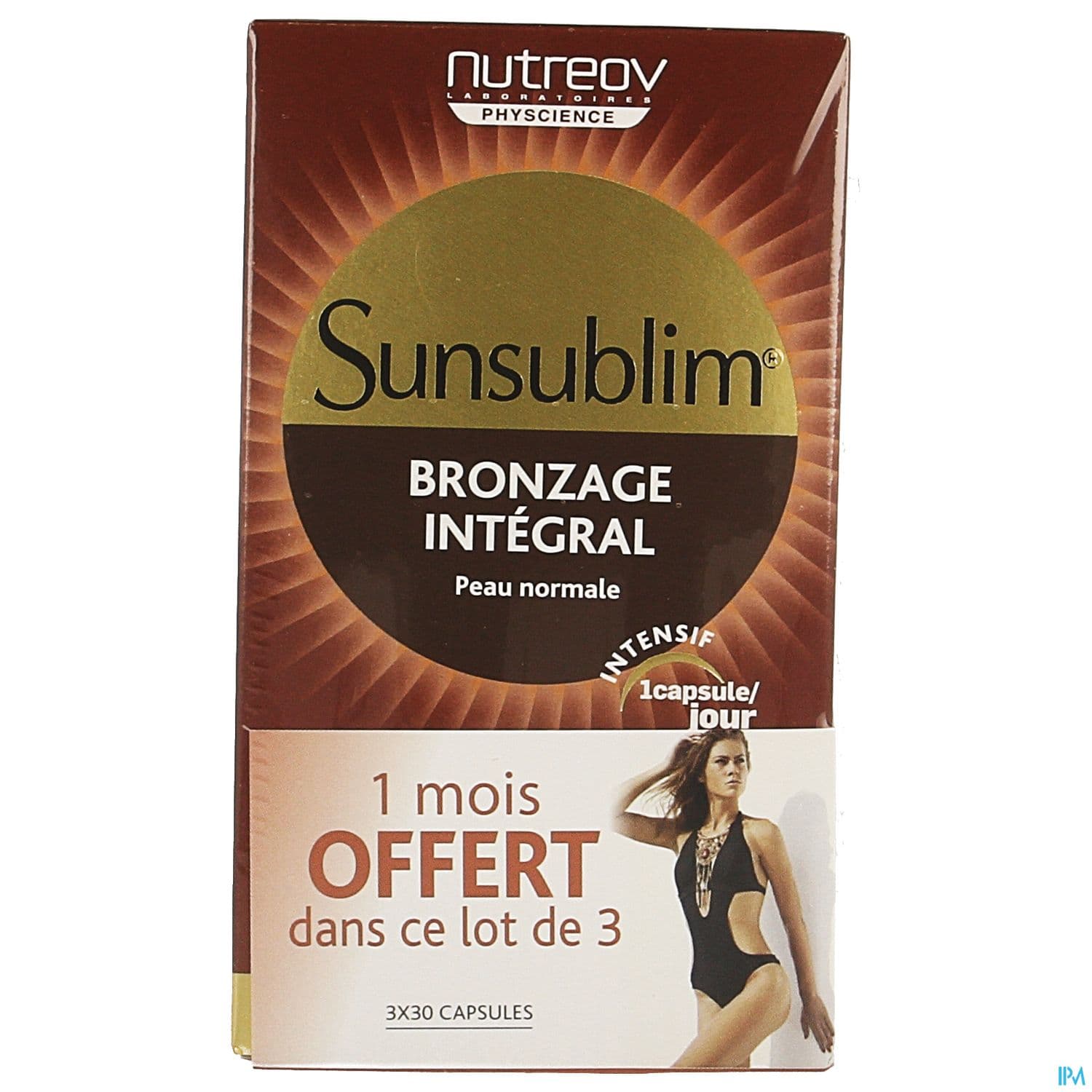 SUNSUBL BRONZ INTEGR CAPS30 X3