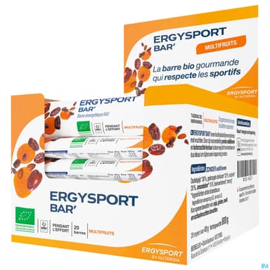 ERGYSPORT BAR' MULTIFRUIT 40G