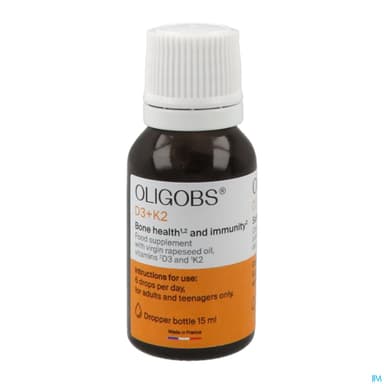 OLIGOBS D3+K2 FLACON GTTE 15ML