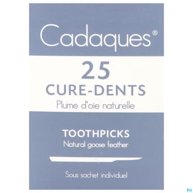 Cadaques Cure Dents Plume Oie Sterile 25