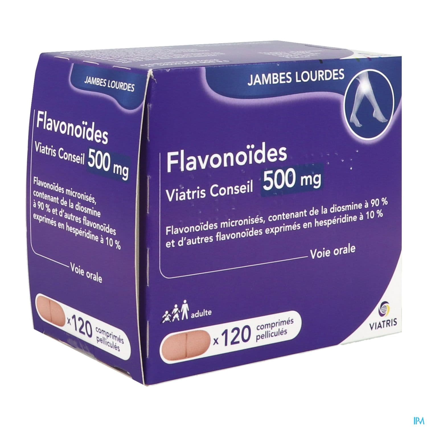 Flavonoides Viatris Conseil 500mg Comprime Pellicule 120